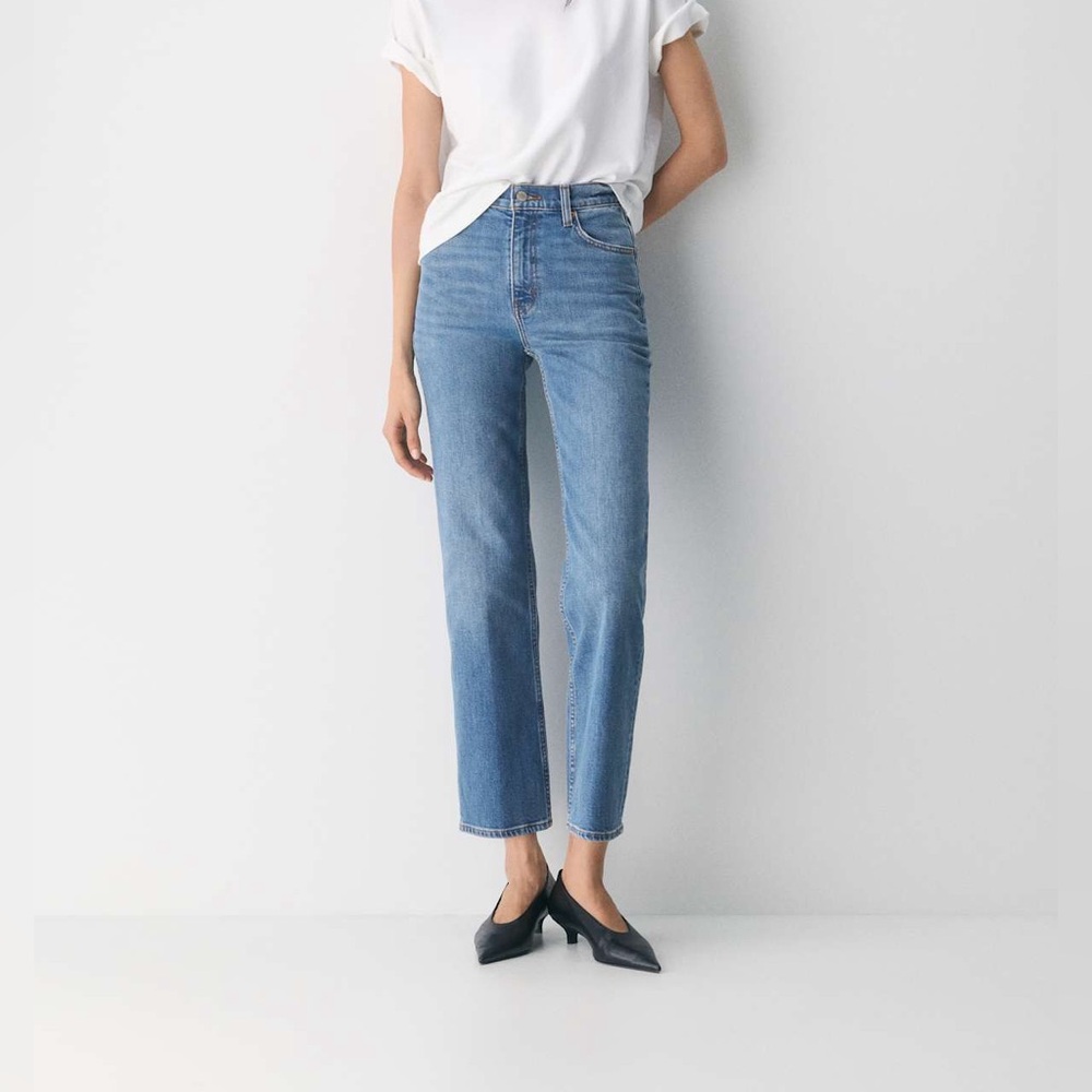 Aritzia Light Blue Straight Leg Jeans